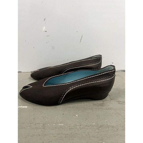 Thierry Rabotin Women's Dark Brown Size 36.5 EU US 6.5 Flats Made in‎ Italy - Picture 3 of 7